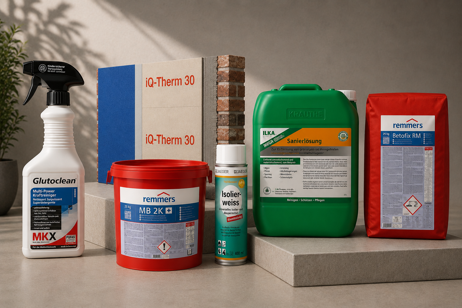 Professionelle Spezialprodukte für Reinigung, Sanierung, Isolierung und anspruchsvolle Untergründe